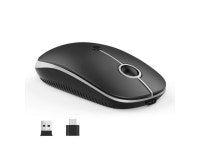 Type C Wireless Mouse, USB C MacBook Wireless Mouse Dual Mode... Type C Receiver Compatible with PC, Laptop, MacBook and All Type... 
