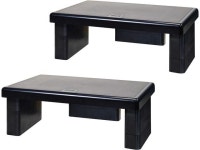 DAC STAX Computer Monitor Riser, Ultra-Sturdy Adjustable Desktop Monitor Stand, Supports up to 66 Pounds, Medium Size, 2-Pack... 