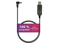 Mirkit 2.5mm USB Charger Cable with Light Indicator for Baofeng Battery UV-5R and UV-82 3800mAh BL-5L and BL-8 High Capacity... 