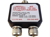 Anteenna TW-16A Duplexer SO-239-PL-259(VHF 1.3-170MHz)/PL-259(UHF 350-540MHz) - Newegg.com