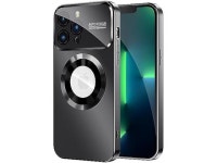 MAKAVO Magnetic for iPhone 13 Pro Max Case, Compatible with MagSafe, Built-in Camera Lens Protector, Logo View, Military Grade... 