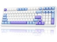 AULA F99 Wireless Mechanical Keyboard,Tri-mode BT5.0/2.4GHz/USB-C Hot Swappable Custom Keyboard,Pre-lubed Linear Switches,Gasket... 