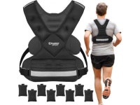 Aduro Sport Adjustable Weighted Vest Workout Equipment, 4-10lbs/11-20lbs/20-32lbs/26-46lbs Body Weight Vest for Men, Women, Kids... 