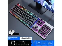 FANTECH x60 Classic Mechanical Keyboard, All-key Punch-free, Compatible with Multiple Systems,Black Shaft, Ombre, Ergonomic, 104... 