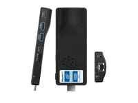 HIGOLEPC Mini PC Windows 11 Pro Intel Celeron N4000 4GB/64GB,Micro Computer Stick PC USB PD3.0 and HDMI 4K Gigabit Ethernet,WiFi... 