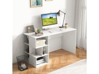 Storage Shelves, Space Saving Study Writing Desk with Anti-Tipping Kits, Laptop PC Workstation Computer Desk for Bedroom - Newegg.com