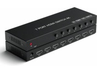 7 Port HDMI Switch 4k@60hz, HDMI Switcher 7 in 1 Out HDCP 2.0 HDMI2.0 Hub Supports 3D Compatible with Nintendo Switch/Switch OLED... 