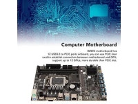 Computer Motherboard, B250C Dual Channel 2 DDR4 DIMM CPU 4Pin 24Pin M ATX PC Mining Motherboard for LGA 1151, 4 SATA2.0, USB2.0... 