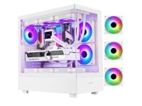 SEGOTEP Endura Pro+ ATX Case, Gaming PC Case, Panoramic View Tempered Glass Front & Side Panel, Detachable Panels, 360mm Radiator... 