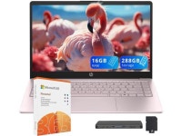 (128GB SSD+160GB Docking Station Set), Intel Graphics, 1 Year Office 365, Copilot, Fast Charge, Wi-Fi, Win 11 S, Pink - Newegg.com