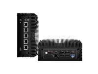 Fanless N100 Industrial Mini PC Micro Firewall Appliance,4 x 2.5GbE i225/i226 LAN Ports RJ45 COM RS232 Mini Computer 8GB DDR4 RAM... 
