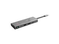 Ikko ITX01 USB Docking Station,USB C Hub with 4K HDMI,3 USB 3.2,100W PD Charging,3.5mm &4.4mm Audio,SD,TF,Logo Touch Panel,USB C... 