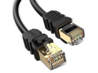 J&D Cat 8 Ethernet Cable, High Speed 40 Gbps 2000 Mhz 26AWG with Gold Plated RJ45 Connector, S/FTP Network Cord Compatible for... 