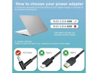 45W 19.5V 2.31A 741727-001 AC Adapter Laptop Charger HP Pavilion 11 13 15 Stream 13 11 14 fit 721092-001 719309-001 719309-003... 