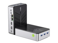 GMKtec Mini PC NAS, G9 Intel N150 Dual Boot System Desktop Computer 12GB DDR5 64GB EMMC +512GB SSD, 4*M.2 NVMe Slots, Dual NIC 2.... 