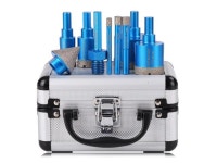 Diamond Drill Bits Set Tile Hole Saw Diamond Hole Saw 9pcs 6/8/10/20/25/35/50mm,35mm5/8-11 Beveling Chamfer Bit,1pc SDS Adapter... 