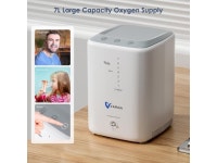 Remote - 1-7L/min Flow, 93% Purity, 42dB Quiet, 72Hrs Continuous, SOS Alert, Home/Sleep Use, 2 Masks Included - Newegg.com
