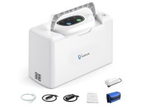 Monport | Portable Oxygen Concentrator - 3L/min Flow, 30.5% Pure Oxygen, 52dB Quiet with 3 Power Options for Camping,& Travel... 