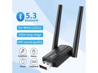 3 Adapter with Dual Antennas for PC Supports Windows 11/10/8.1/7, BT5.3+EDR USB Bluetooth Adapter for PC,Laptop,Keyboard,Mouse... 
