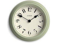 JONES CLOCKS® Frieze Wall Clock | Small Elegant Classic Round Clock | 9 inch | Green | Pretty Design Ideal for The Kitchen...