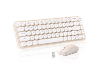 Style Keyboard with Round Keycaps, 2.4GHz Connection with Computer PC Desktops Laptop WindowsxP/7/8/10 (Yellow) - Newegg.com