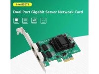 JAENFONG PCIe x1 Dual RJ45 Gigabit Network Card 10/100/1000Mbps Ethernet Lan Wired Adapter ROS Chipset Intel 82571 for Desktop... 
