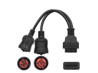 6+9pin (J1708+J1939) OBD Adapter Diagnostic Cable for Heavy Truck Y Cable to OBD2 16pin Female - Newegg.com