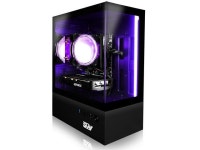 SAAV X7 2025 Gaming PC Tower Computer, Intel G5400 3.7GHz, AMD Radeon RX 560, 16GB DDR4, 512GB NVMe SSD, WIFI 6, Bluetooth... 