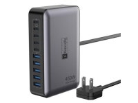USB C Charger Block 10 Ports, 450W USB Charging Station for Multiple Devices, 5 Type C + 5 USB A GaN PD Charger Hub, Compact... 