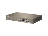 Tenda L3 Managed Switch - 10 Ports - Manageable - Gigabit Ethernet - 10/100/1000Base-T, 1000Base-X - 3 Layer Supported - Modular... 