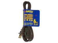 Satco - (8 Pack) 6 BRN EXTESION CORD 16/2 - 93-193 - Newegg.com Satco - &#40;8 Pack&#41; 6&#39; BRN EXTESION CORD 16&#47;2 - 93... 