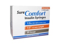 Sure Comfort Insulin Syringes 29 Gauge 1/2cc 1/2 in - 100 ea - Newegg.com Sure Comfort Insulin Syringes 29 Gauge 1/2cc 1/... 