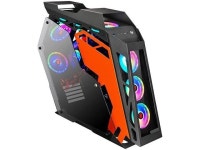MTFZD PC Case, Water-Cooled Tempered Glass Side Panel Transparent Open Computer Case, Special-Shaped High-end Case Panoramic... 