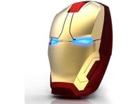 Iron Man Mouse 2.4G Noiseless Wireless Mouse with USB Receiver Portable Computer Mice for PC Tablet Laptop Notebook - Gold... 