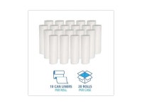 Boardwalk Repro Low-Density Can Liners 30 gal 0.62 mil 30 x 36 White 10 Bags/Roll 20 Rolls/Carton 511 - Newegg.com