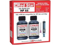 Red Star Ink Refill kit Suitable for HP 60 61 62 63 64 65 67 21 27 56 74 92 94 96 98 99 818 901 Black Ink Cartridge with 120 ml... 