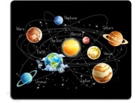 Solar System Planets Stars and Milky Way Galaxy Space Gaming Mouse Pad with The Sun Mercury Venus Earth Mars Jupiter Saturn... 