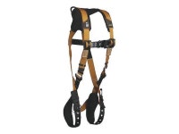 FALLTECH G7080BFDS Full Body Harness, Vest Style, S, Polyester, Brown/Gold - Newegg.com