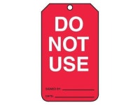 ACCUFORM MGT219CTP Safety Tag, Status Alert, Cardstock, 5 3/4 in H x 3 1/4 in - Newegg.com