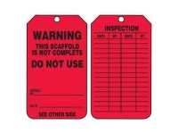 ACCUFORM TRS322CTP Warning Tag,5-3/4 x 3-1/4,PK25 - Newegg.com