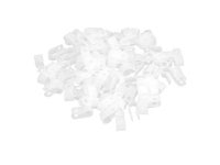 100 Pcs Clear Plastic R Shape Electric Wire Tube Cord Hose Pipe Cable Clips - Newegg.com