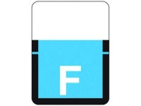 Tab A1307 Top Tab Compatible Labels F, Vinyl Stock, 1 X 3/4 Individual Letters - Rolls of 500 - Newegg.com