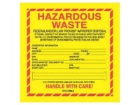 6 x 6 New Jersey Hazardous Waste Labels (100 Labels per Package) - Newegg.com