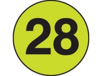 2 Diameter number 28 circle labels (500 per Roll) - Newegg.com