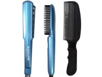 반헤따헤어 | Babyliss Pro Nano Titanium Ultra-Thin Flat Iron & Thermal Paddle Brush #BNTPP52UC with Wahl Flat Top Comb Black #3330 - Newegg.com