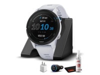 Garmin Forerunner 255 Music - Whitestone with Deluxe Travel Kit - Newegg.com