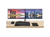 HP V27i G5 27 inch 1920 x 1080 FHD LCD Monitor, 2-Pack Bundle with HDMI, VGA, and Display Port, Stand, MK670 Wireless Keyboard... 