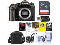 K-1 Mark II DSLR Camera (Body Only) - Bundle With 32GB SDHC Card, Camera Case, Cleaning Kit, Memory Wallet, Card Reader, PC... 