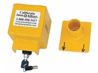 CALIFORNIA IMMOBILIZER G00100 Bulldog Style Coupler Lock,Yellow - Newegg.com