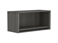 Lorell Weathered Charcoal Wall Mount Hutch - 30 x 17 x 15, Side Panel, Back Panel, Bottom Panel - Band Edge - Material... 